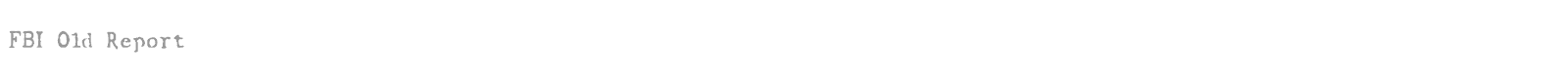 FBI Old Report font preview